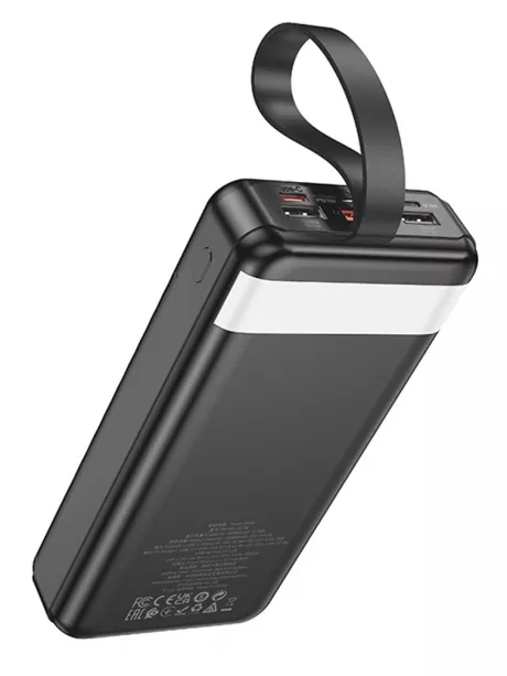 внешний аккумулятор повербанк Hoco J123B Element 22.5W+PD20W power bank with display(30000mAh) black