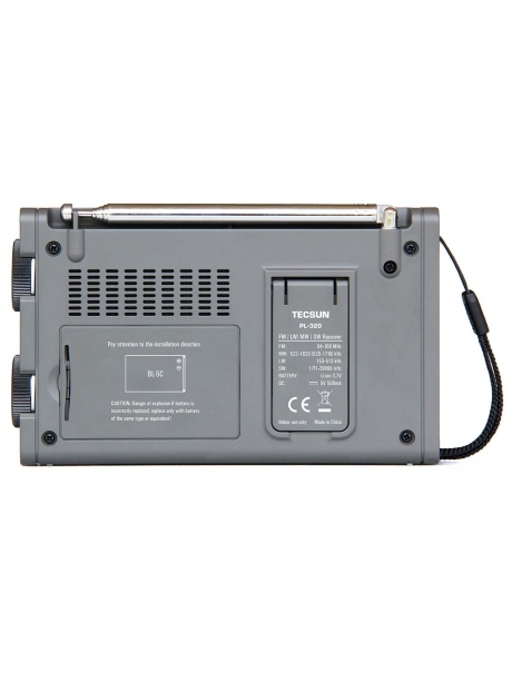 всеволновый портативный цифровой радиоприемник Tecsun PL-320 (export version) grey