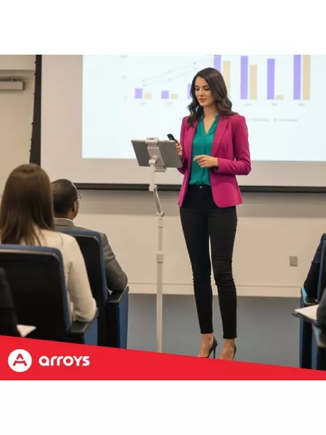 подставка напольная для планшета Arroys F-LU14 white