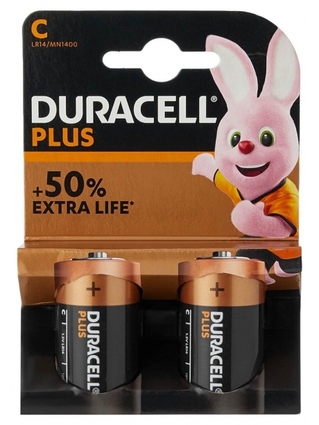 большая щелочная батарейка Duracell LR14/C PLUS 