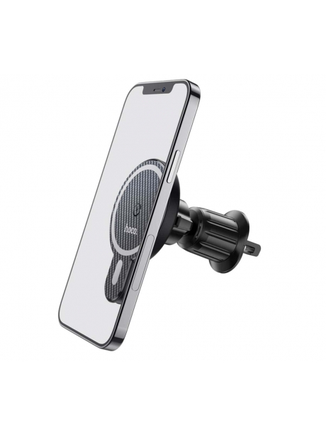 держатель с беспроводной зарядкой MagSafe Hoco CA85 Ultra-fast magnetic wireless charging car holder black