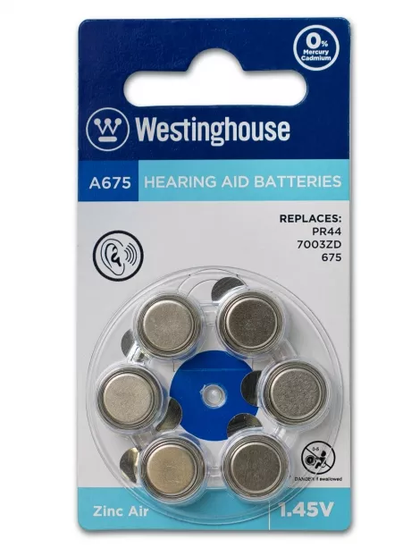 батарейка Westinghouse ZA675/PR44 18шт. 
