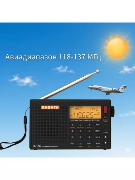 радиоприемник XHDATA R-108 grey