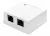 компьютерная розетка ATcom RJ 45 5 кат. 2 порта 