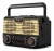 радиоприемник в стиле ретро XHDATA D-902 black