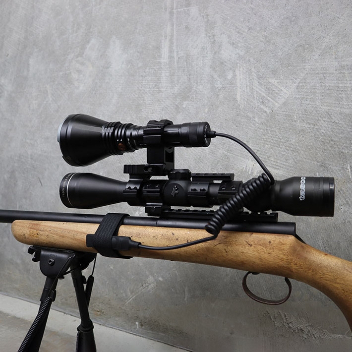 светодиодный фонарь Fenix HT18R комплект с креплением ALG-18 и тактической кнопкой AER-05