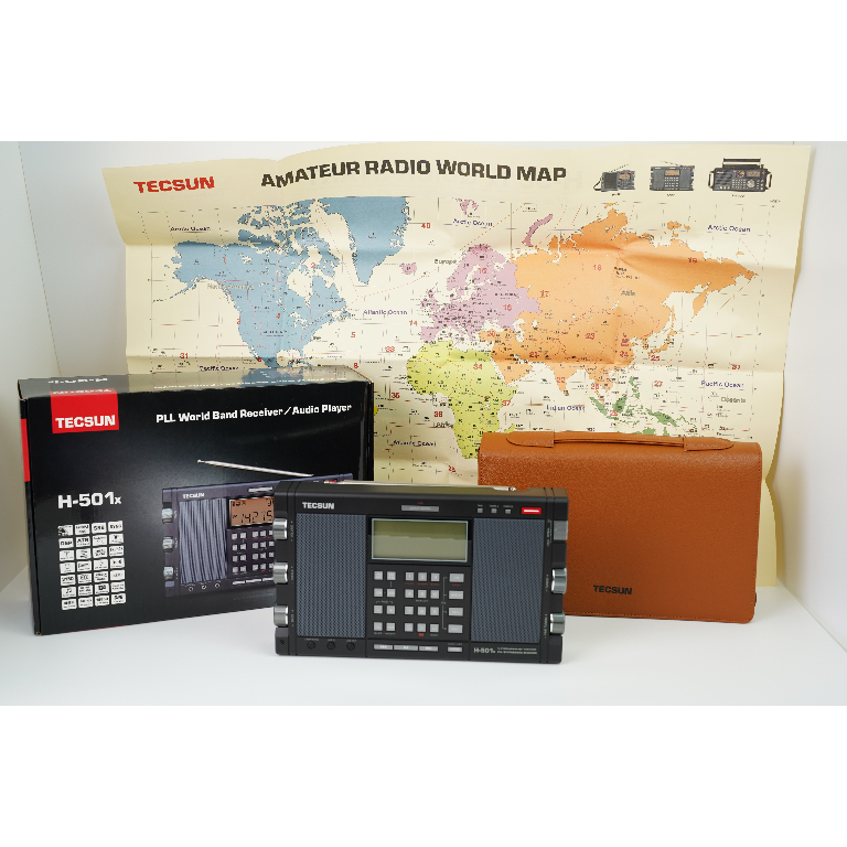 Радиоприемник Tecsun H-501x с картой, комплектным чехлом