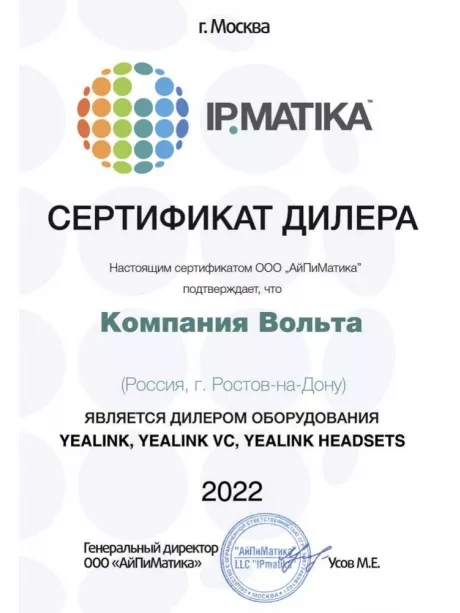 профессиональная QD/RJ9 гарнитура Yealink YHS34 Mono 